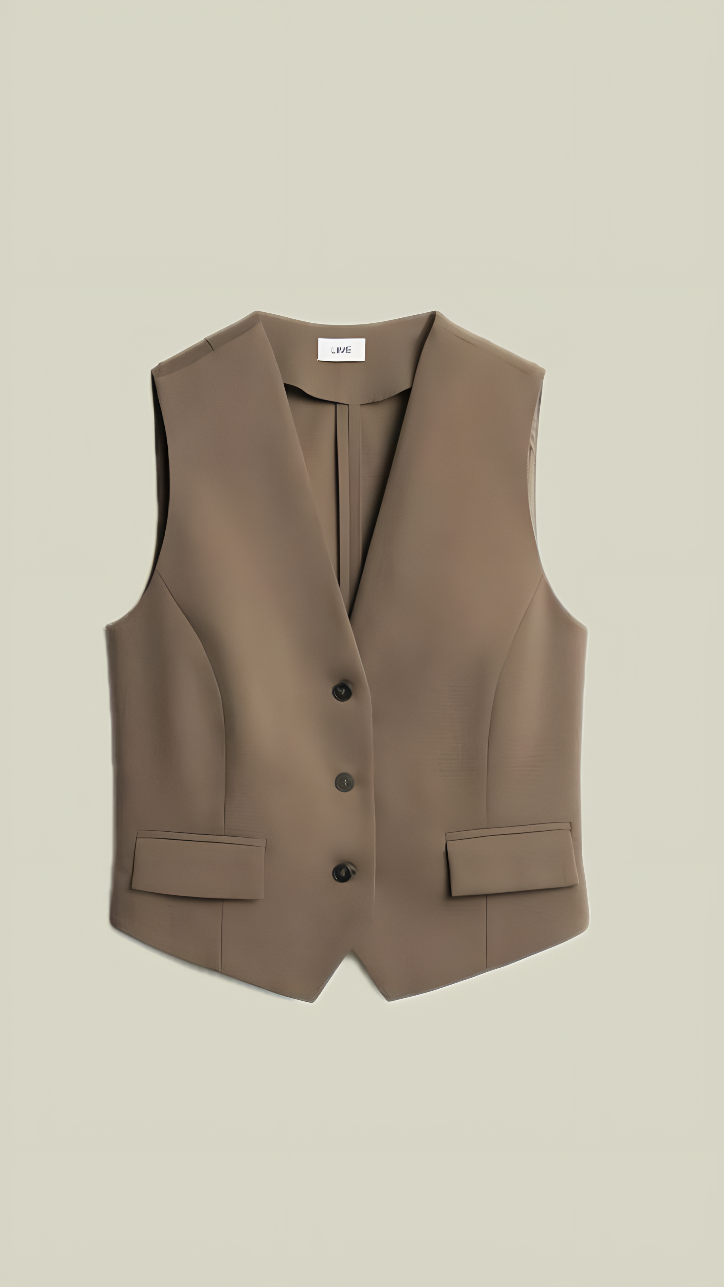 Brown Structured Vest